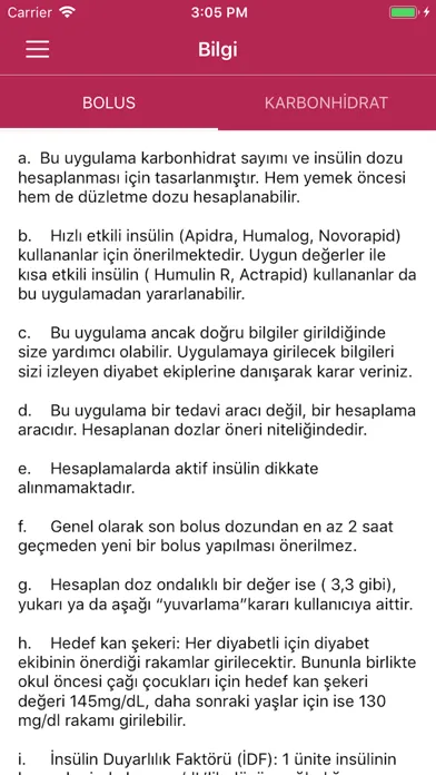 Karbonhidrat-Bolus Hesaplayıcı 스크린샷