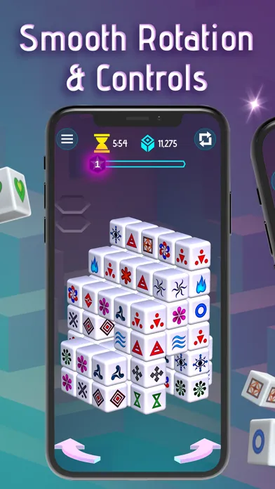 Ảnh chụp màn hình của Mahjong Dimensions - 3D Cube