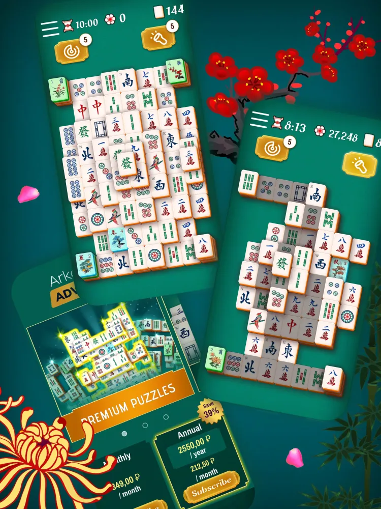 Classic Majong Solitaire Game Screenshots