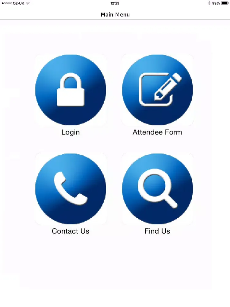 Ảnh chụp màn hình của ARK Alarm Response iPad 
