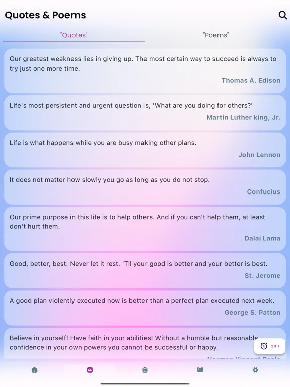 Capturas de tela do Quote 4 You iPad 