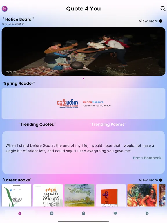 Capturas de tela do Quote 4 You iPad 