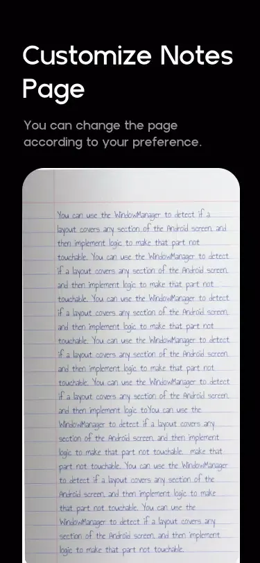 صور Text to Handwriting Notes