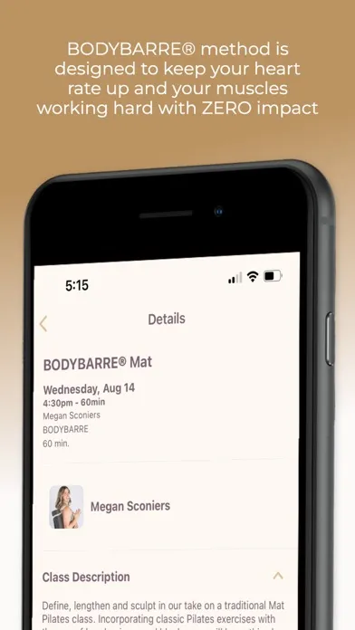ภาพหน้าจอของ BodyBarre.
