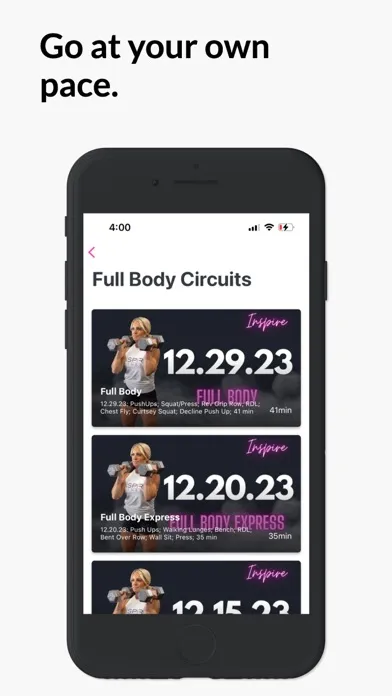 صور Inspire Fitness - Workout App