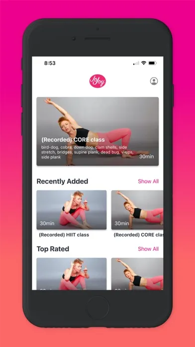 Capturas de pantalla de JoJoy Fitness