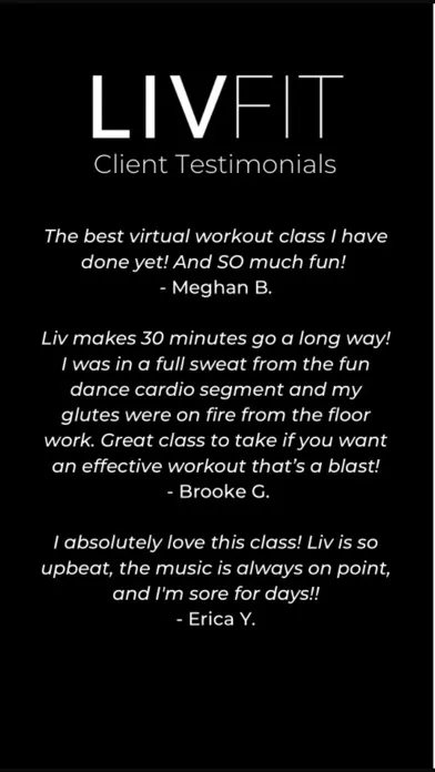 LIVFIT Online Screenshots