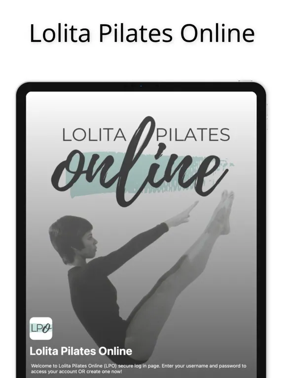 Lolita Pilates Online iPad 应用截图