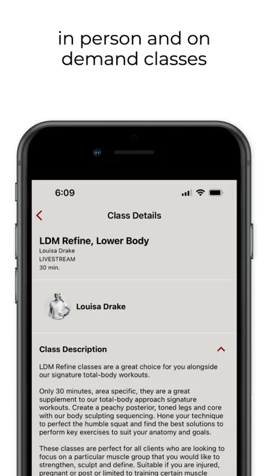 Ảnh chụp màn hình của Louisa Drake Method