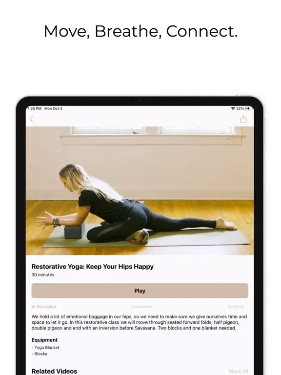 This is Luna Yoga iPad 应用截图