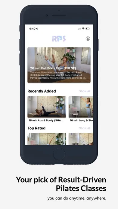 Captures d'écran de Ruth Pilates Studio