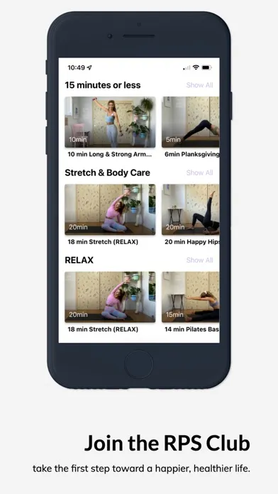 Captures d'écran de Ruth Pilates Studio