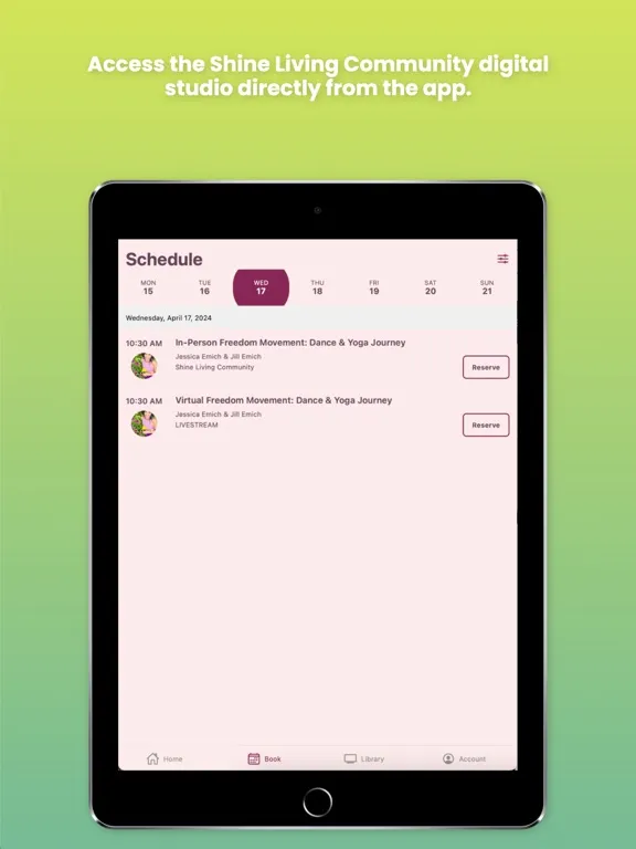 Shine Living Community Studio iPad  Ekran Görüntüleri