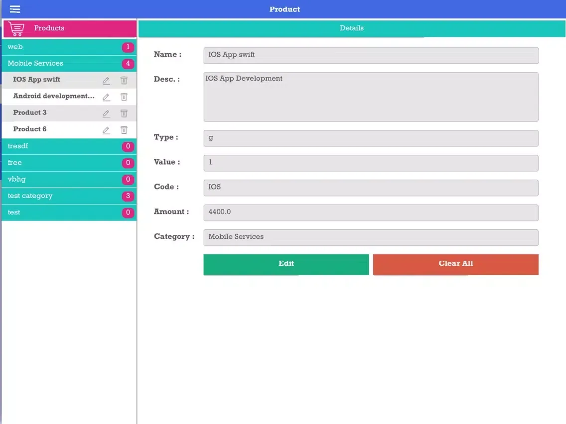 Ark POS iPad  Screenshots