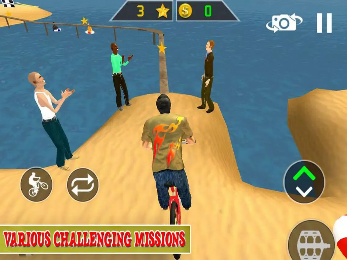 Bicycle Stunts Extreme Beach iPad  Screenshots