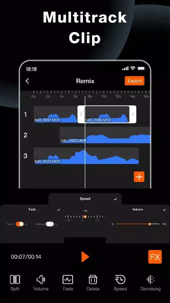 Zrzuty ekranu Audio Mixer - Music Editor