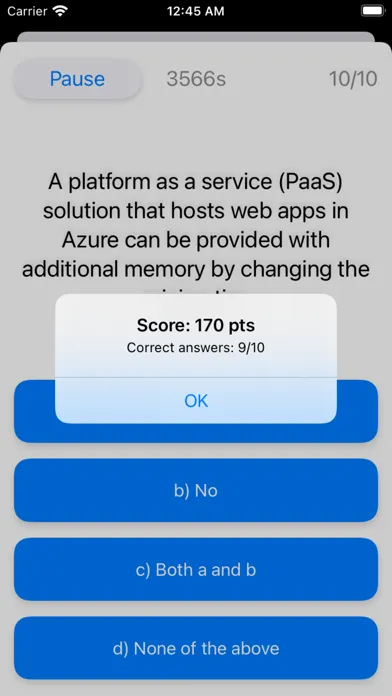 Zrzuty ekranu AZ-900 Practice Exam
