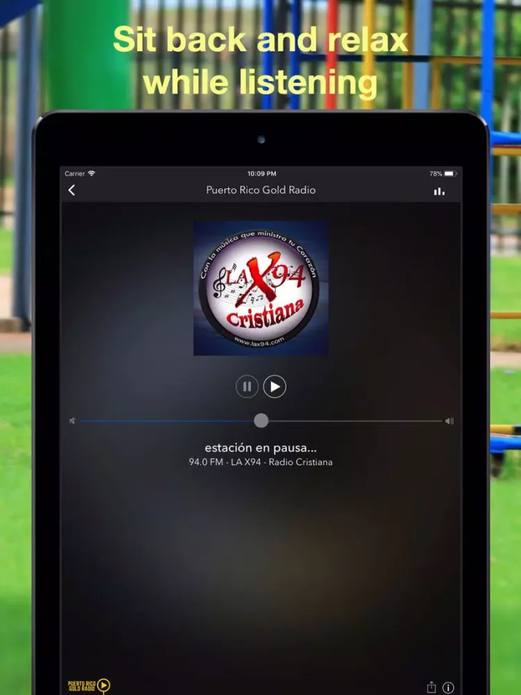 Capturas de tela do Puerto Rico Gold Radio iPad 
