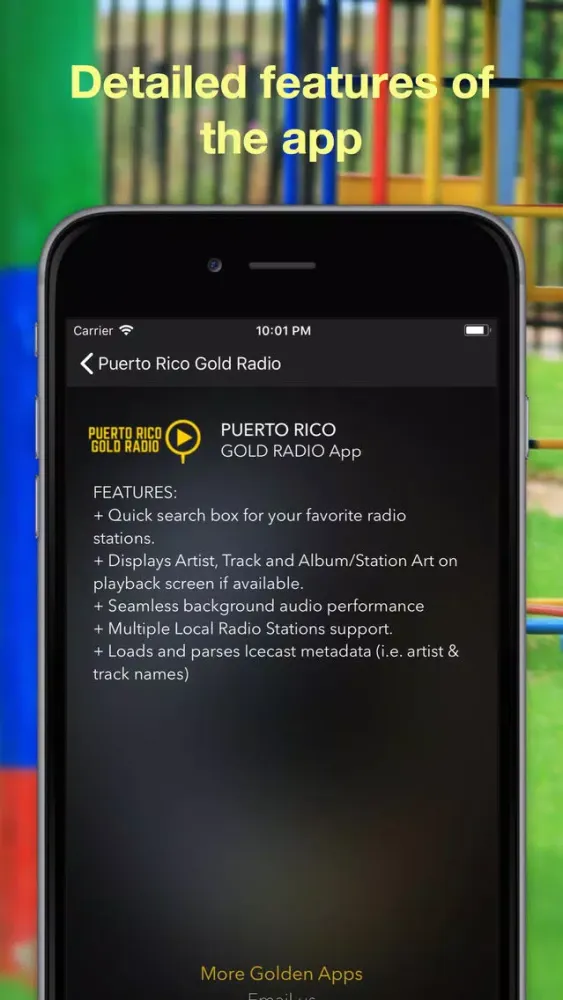 Capturas de tela do Puerto Rico Gold Radio
