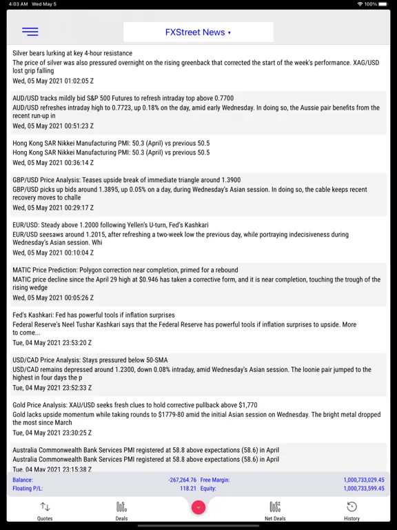 BBH Trader iPad  स्क्रीनशॉट