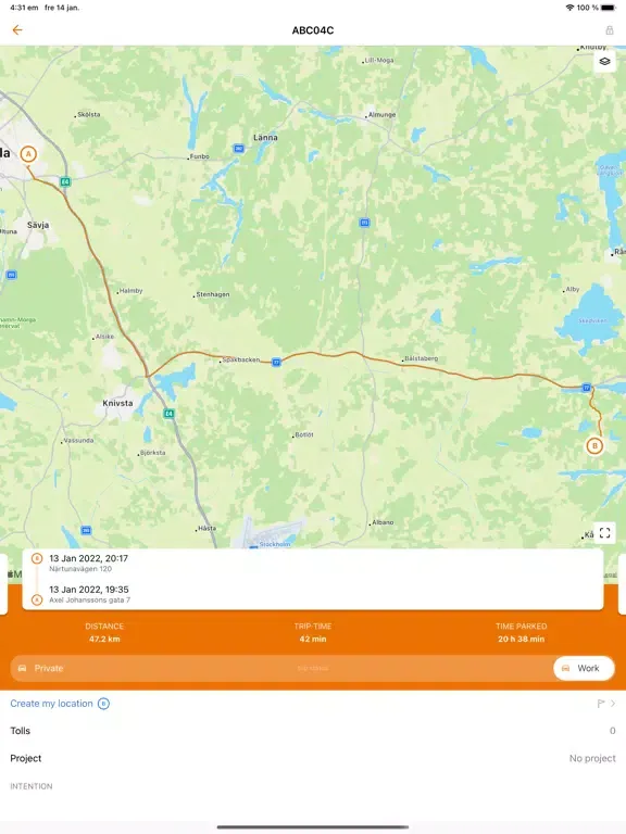 Zrzuty ekranu Infobric Fleet iPad 