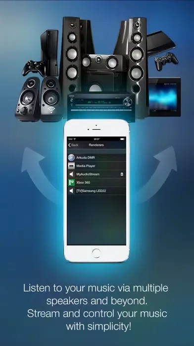 Capturas de pantalla de MyAudioStream Pro UPnP audio player and streamer: gather your music collection from your PC, NAS, UPnP servers, Windows Media Player or iTunes local and share it with your wireless speakers, AV Receivers, AllShare TV, PS3 or Xbox360
