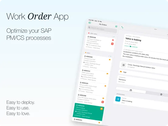 FastWork Work Order Management iPad 应用截图