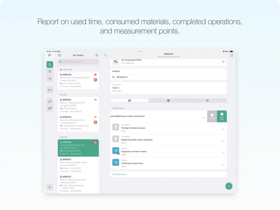 FastWork Work Order Management iPad 应用截图