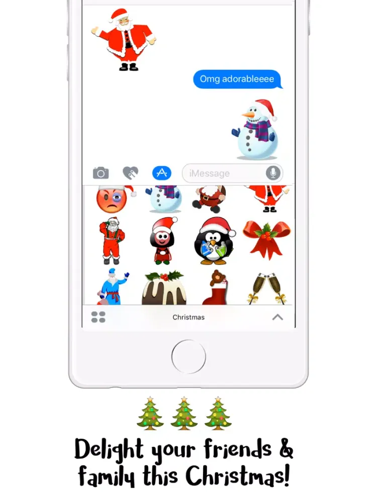 Holiday Emoji 2017 - Christmas Stickers iPad 應用截圖