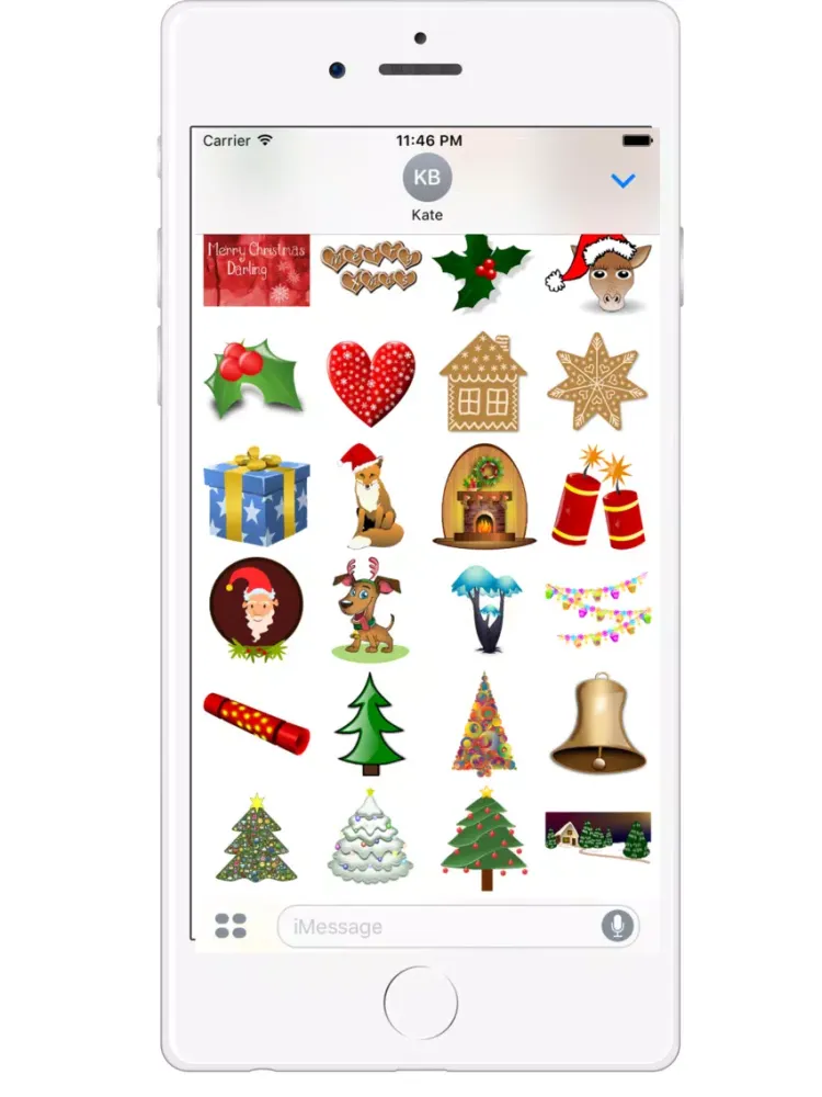 Holiday Emoji 2017 - Christmas Stickers iPad 應用截圖