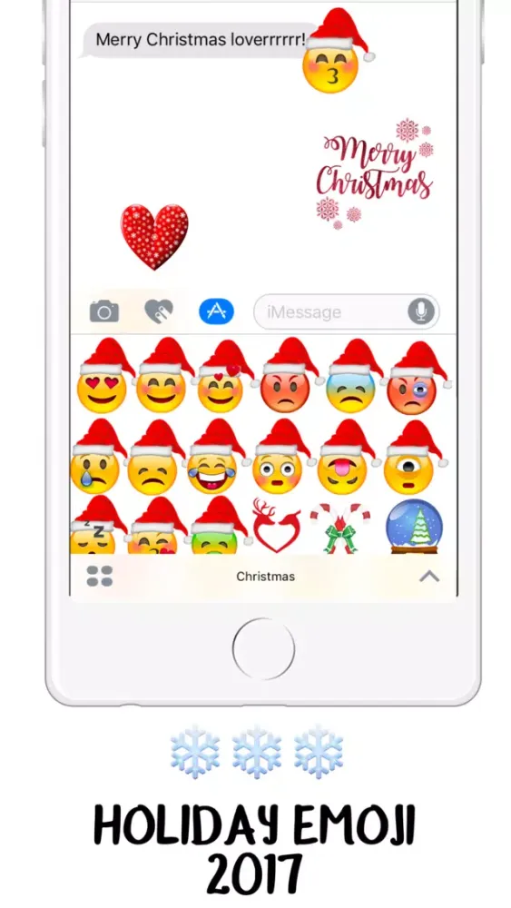 Holiday Emoji 2017 - Christmas Stickers應用截圖