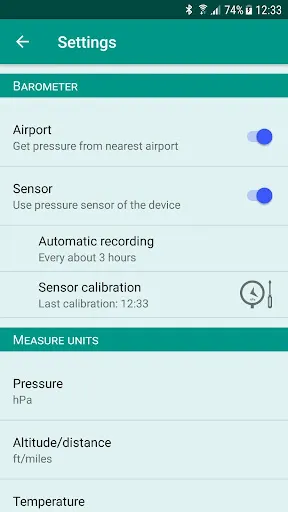 Accurate Barometer Ekran Görüntüleri