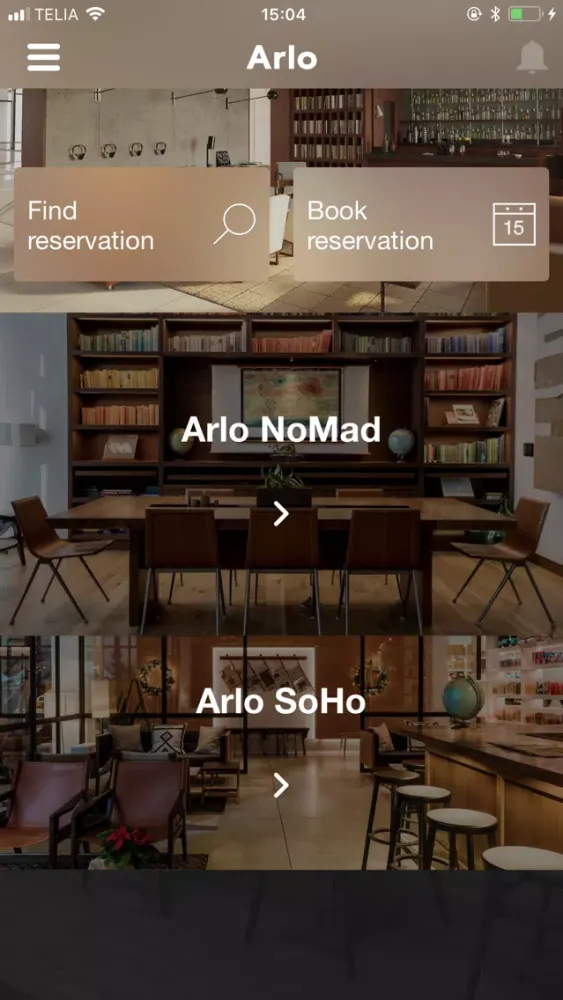 Ảnh chụp màn hình của Arlo Hotels