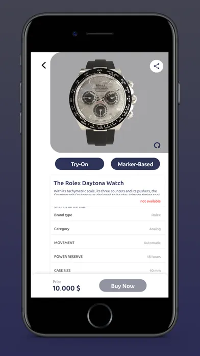 AR-Watches Augmented Reality Ekran Görüntüleri