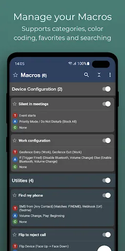 Zrzuty ekranu MacroDroid - Device Automation