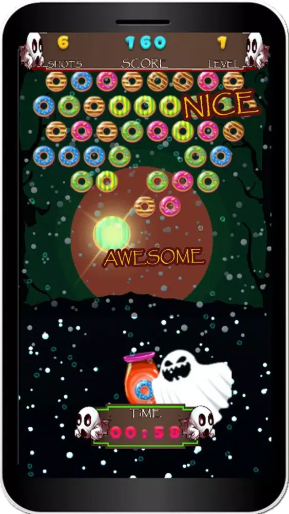 Ghost Donut Shooter - Puzzle Bubble Deluxe Screenshots