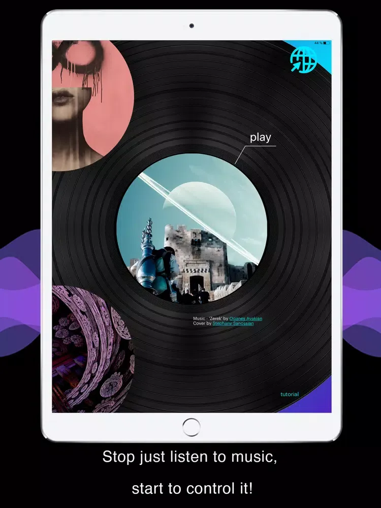 Tangkapan layar ARMA app iPad 