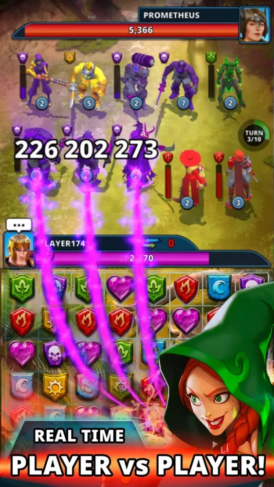Ảnh chụp màn hình của Duel - Puzzle Wars PvP
