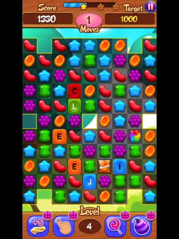 Capturas de tela do Alphabet Jelly Garden iPad 