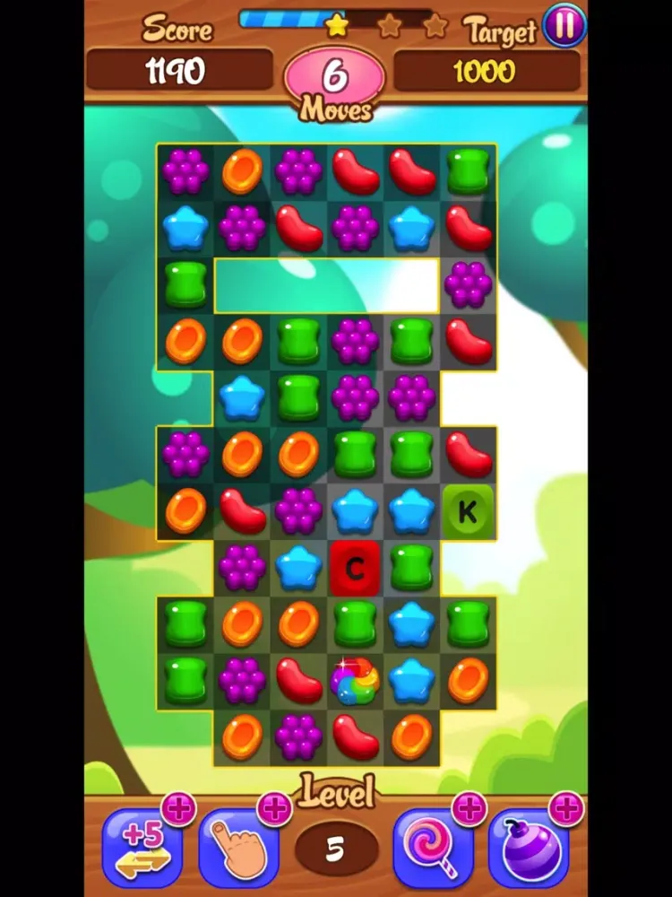 Capturas de tela do Alphabet Jelly Garden iPad 