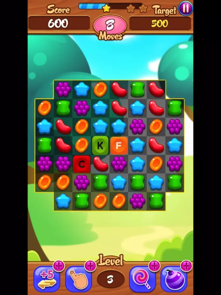 Capturas de tela do Alphabet Jelly Garden iPad 