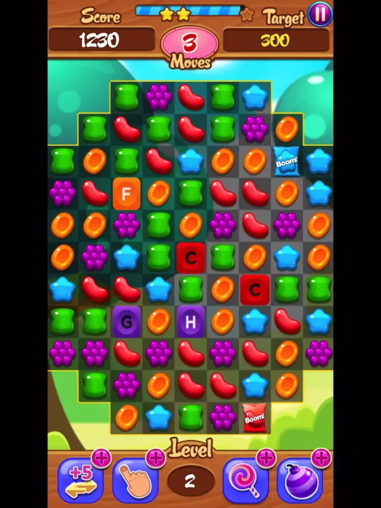 Capturas de tela do Alphabet Jelly Garden iPad 