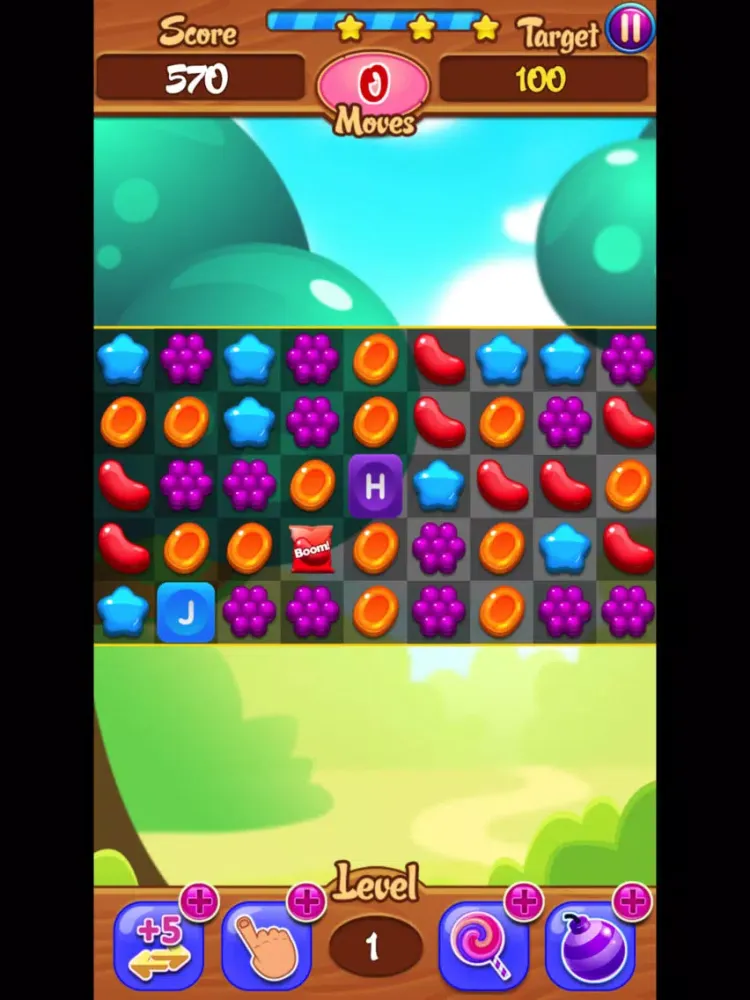 Capturas de tela do Alphabet Jelly Garden iPad 