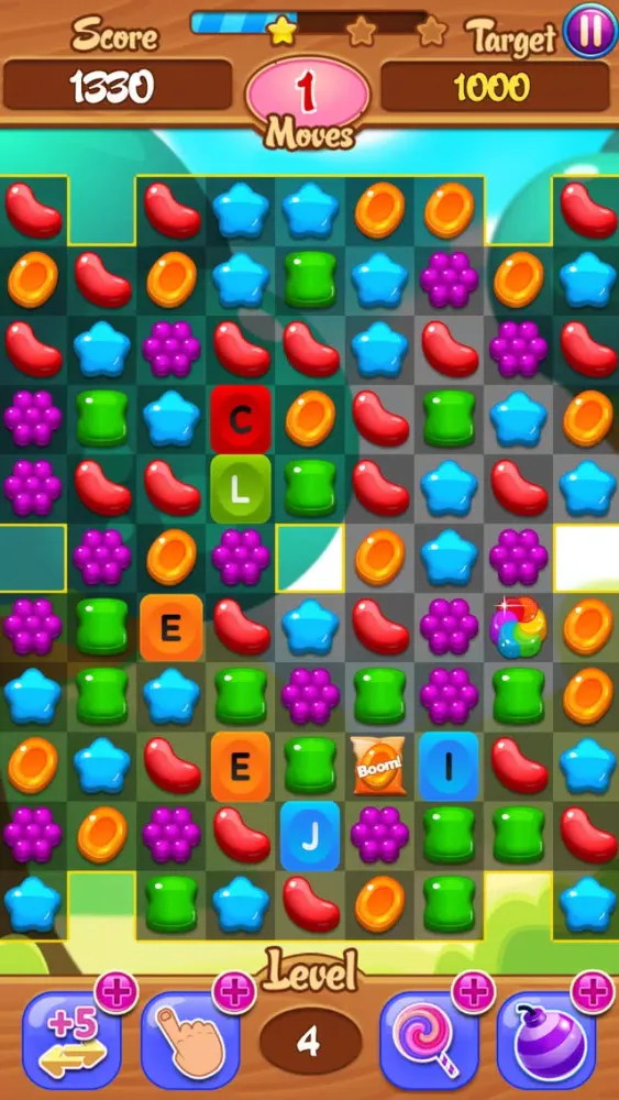 Capturas de tela do Alphabet Jelly Garden