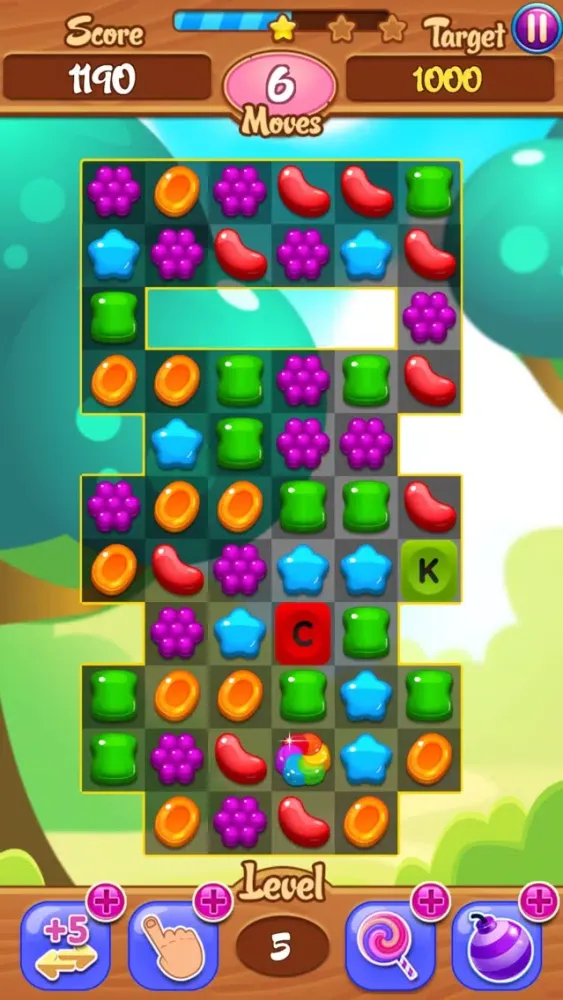 Capturas de tela do Alphabet Jelly Garden