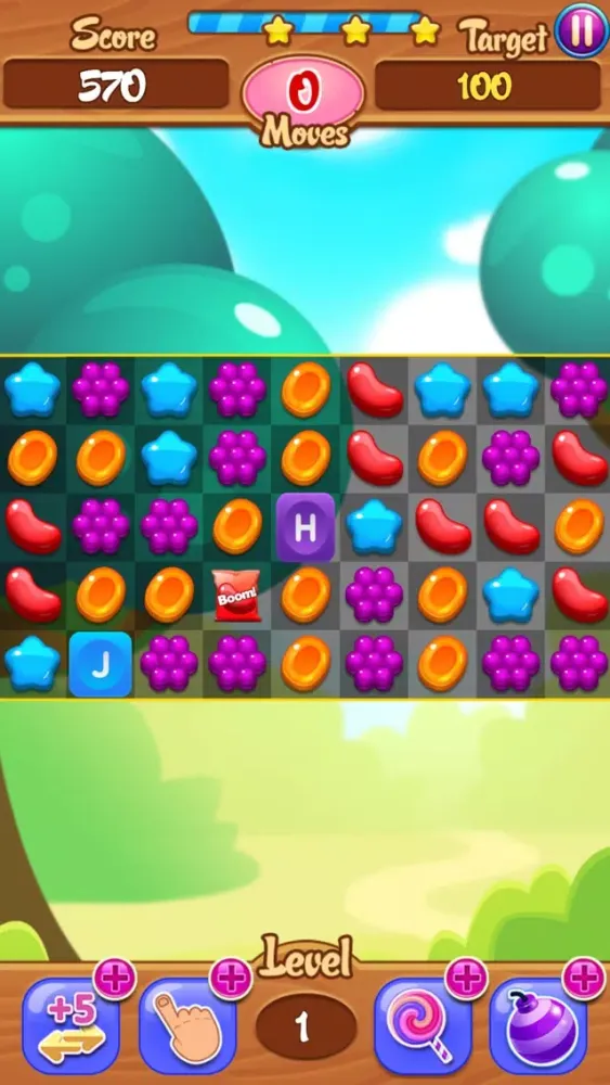 Capturas de tela do Alphabet Jelly Garden