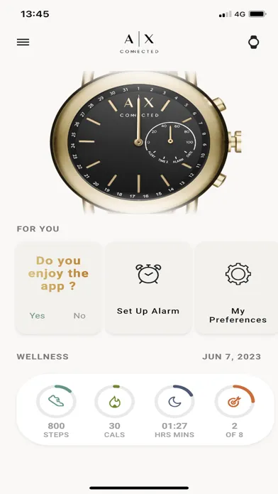 Capturas de pantalla de Armani Exchange Connected