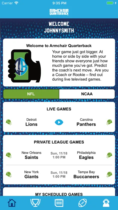 ARMCHAIR QUARTERBACK™应用截图