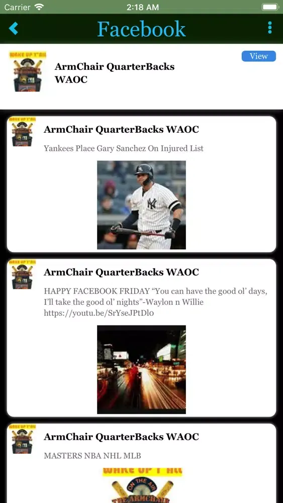ARMCHAIR QUARTERBACKS APP Screenshots