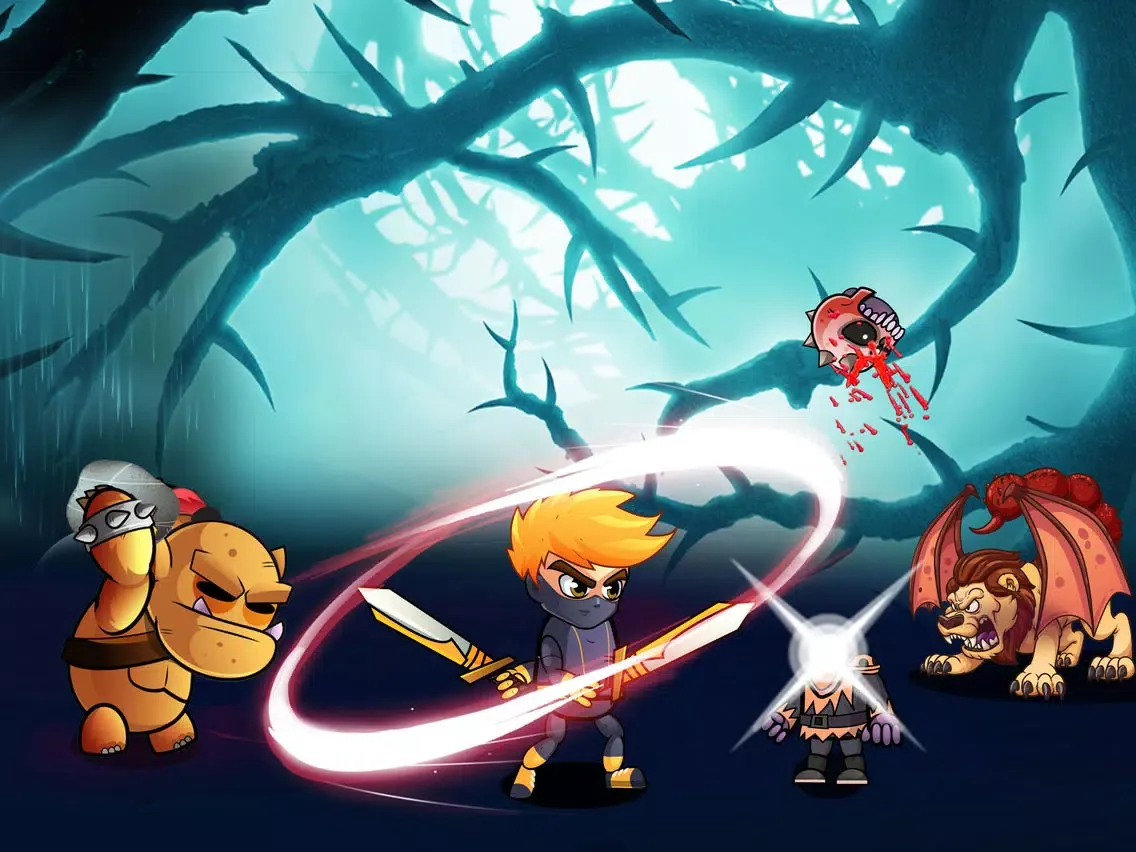 ภาพหน้าจอของ Armed Ninja Ops Zombie Arena iPad 